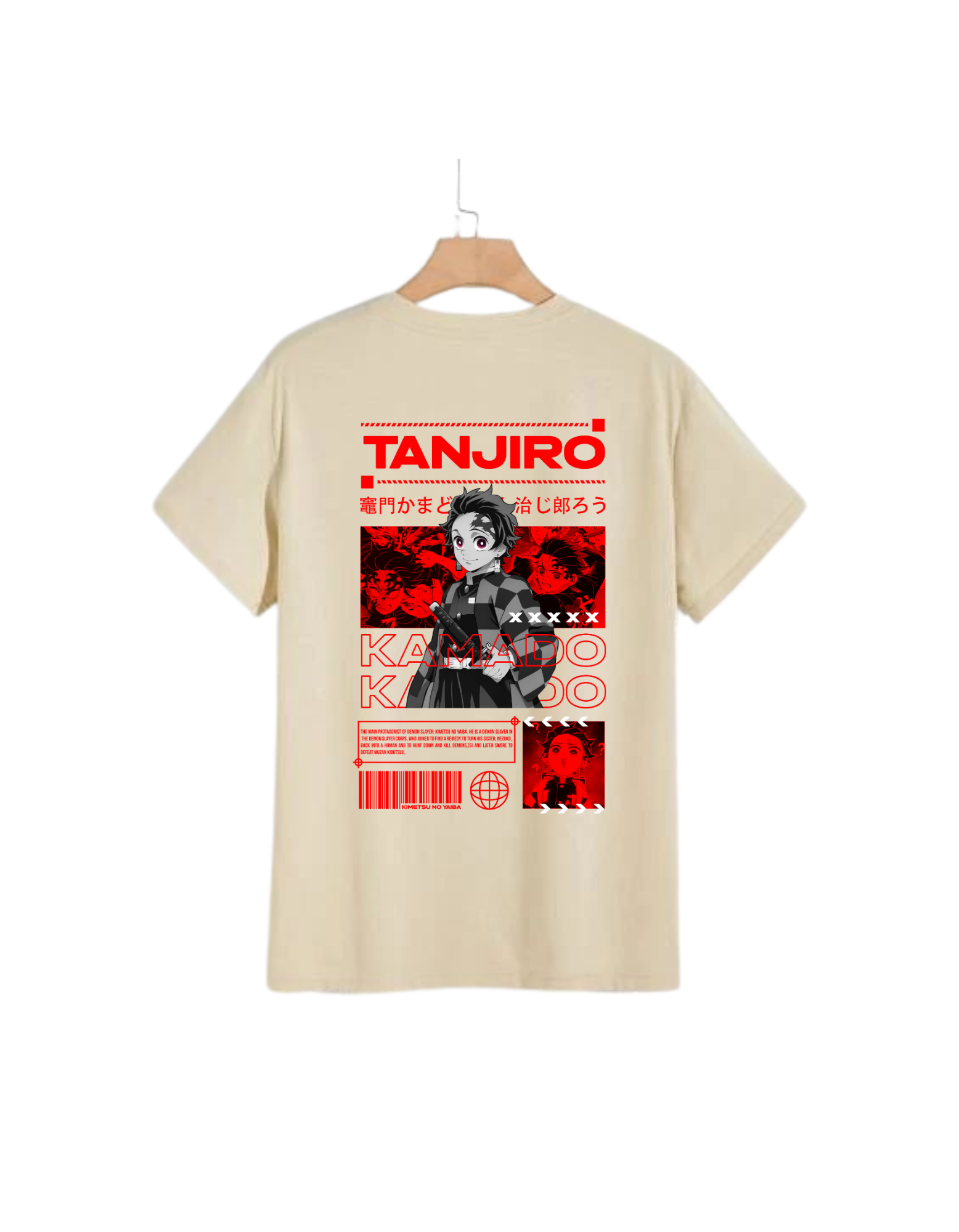 Tanjiro DEMON SLAYER Oversized tee 240Gsm