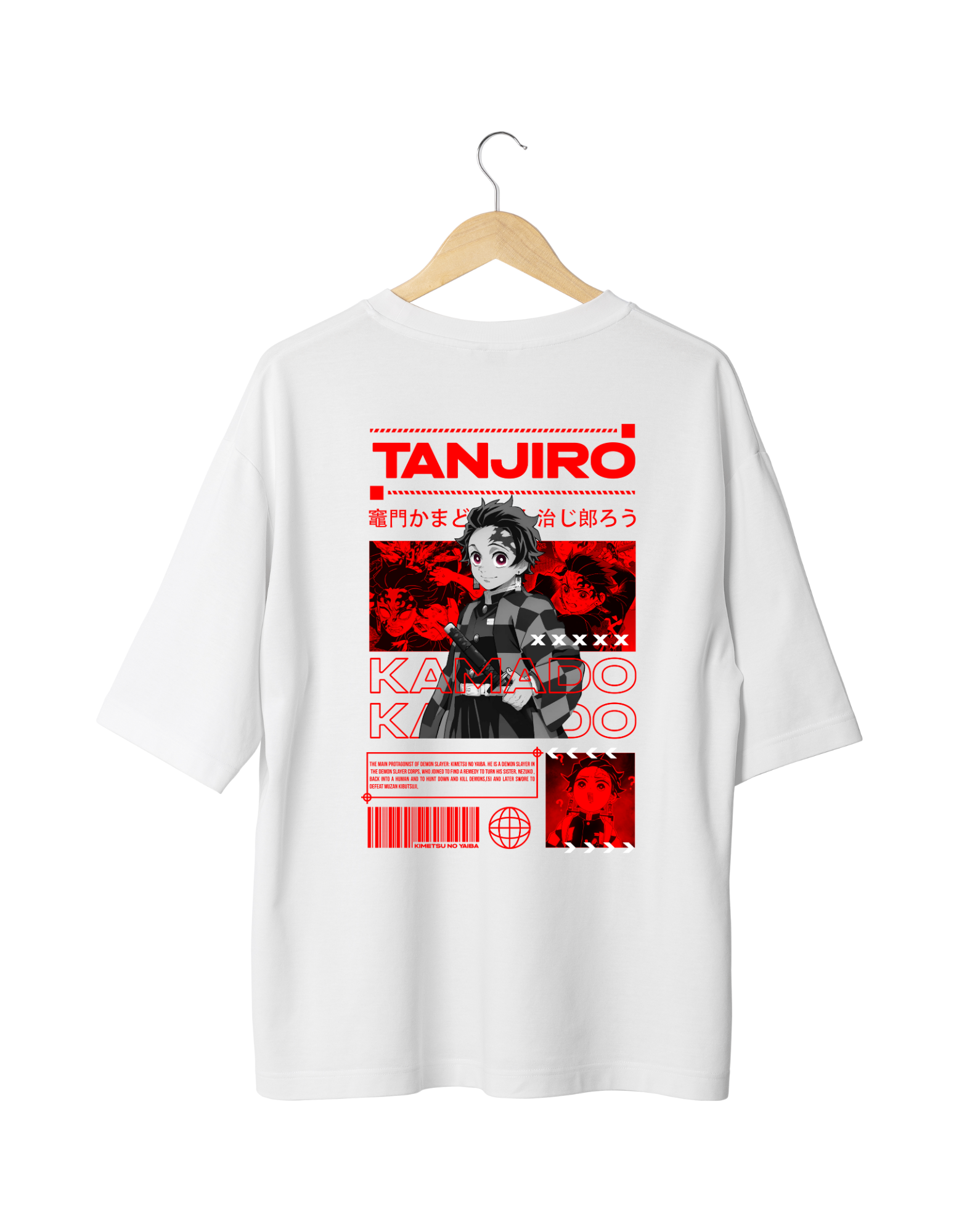 Tanjiro DEMON SLAYER Oversized tee 240Gsm