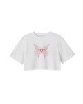 Heart Web crop top
