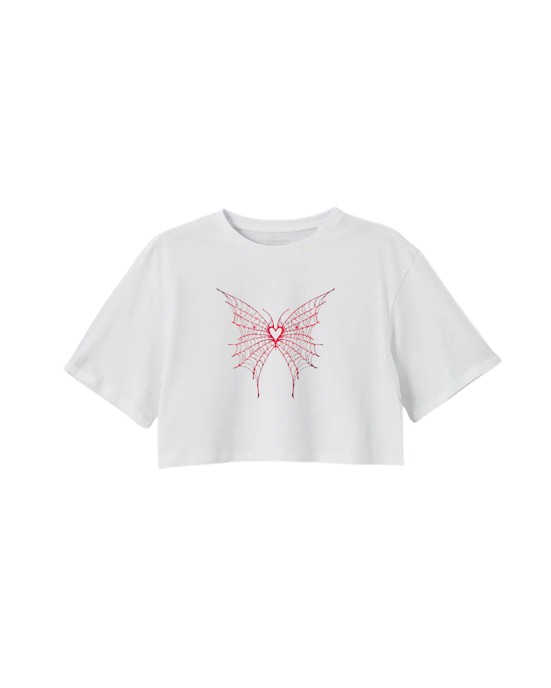 Heart Web crop top