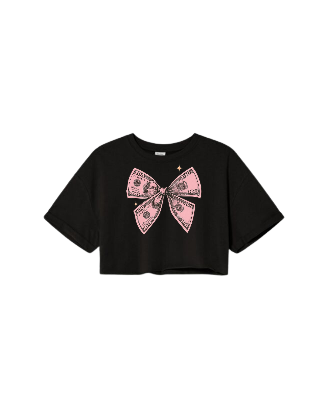 Money tie crop top