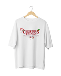 Stranger things xmas oversized tee