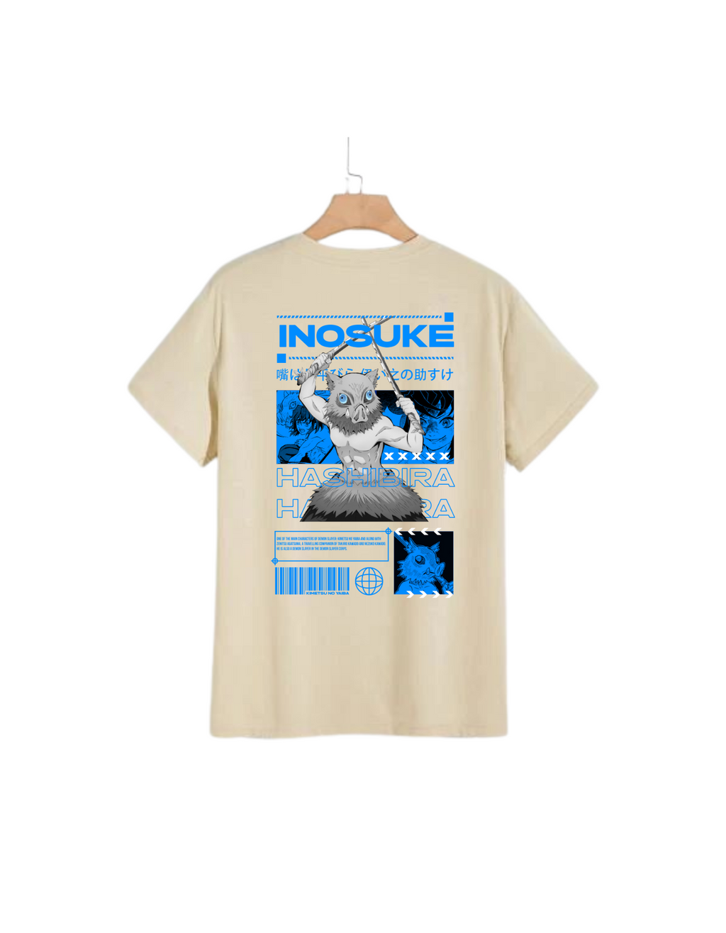 Inoske DEMON SLAYER  oversized tee 240gsm