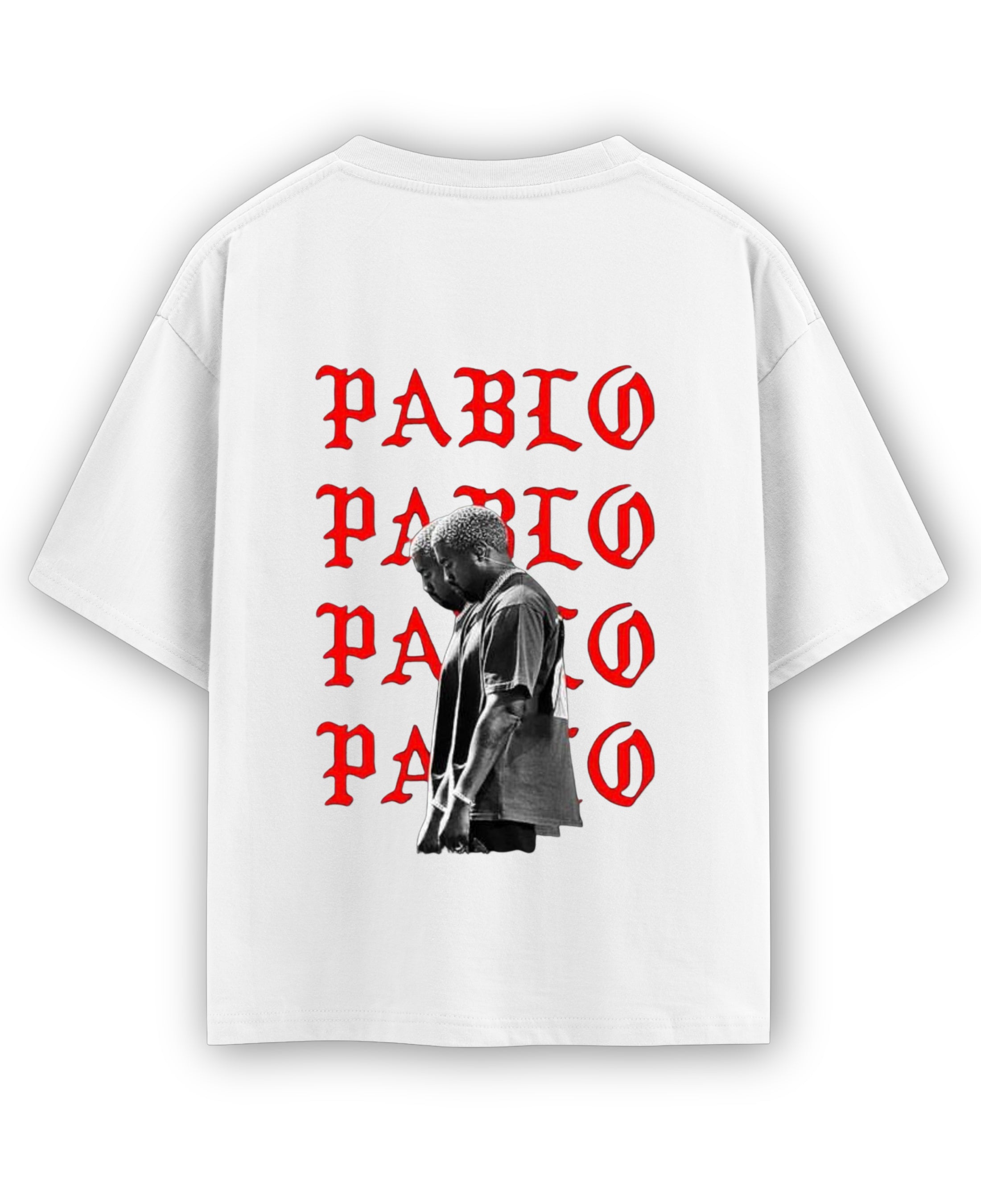 White Oversized T-shirt Back Design