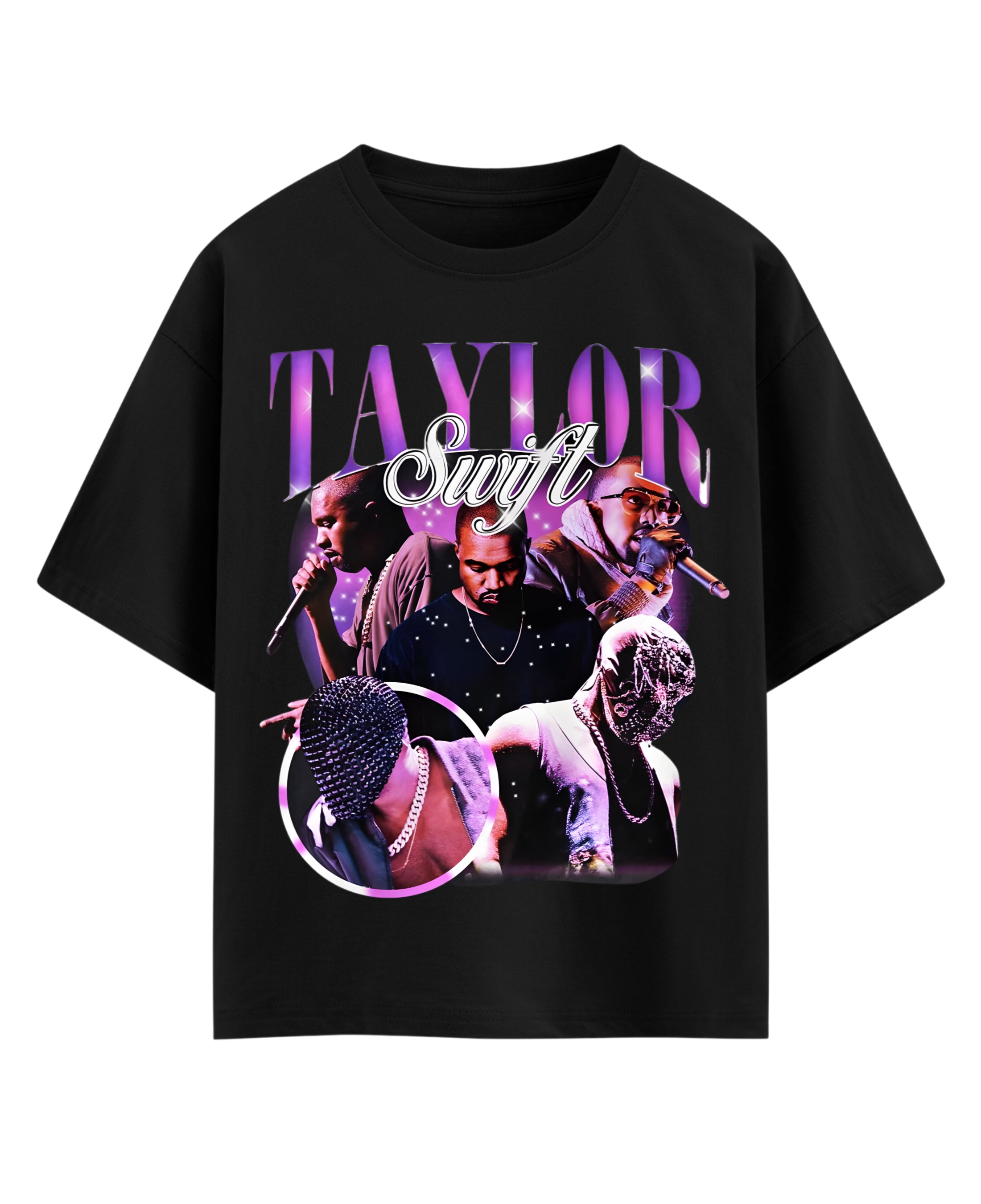 Black Oversized T-shirt Front Design