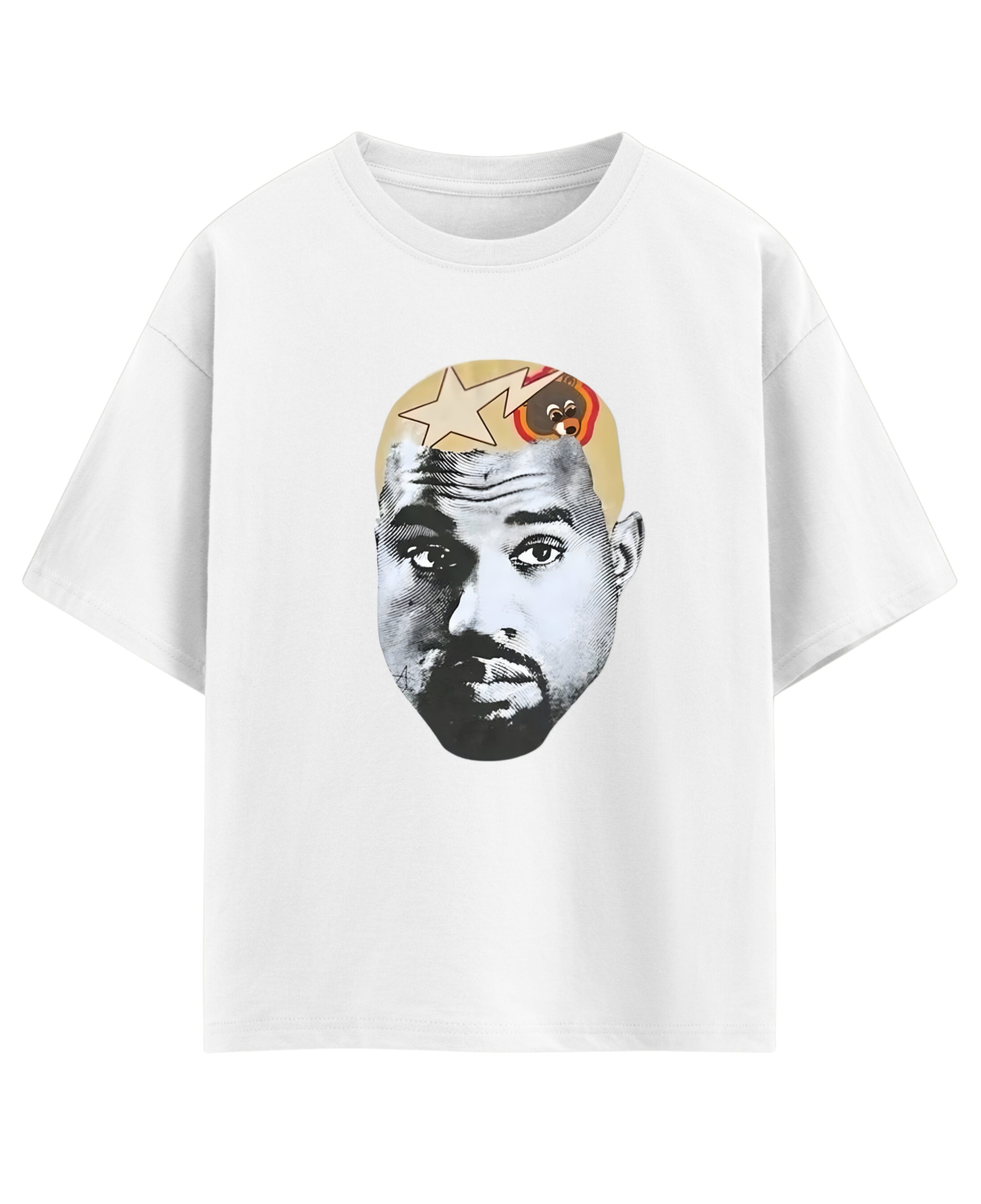 White Oversized T-shirt Front Design