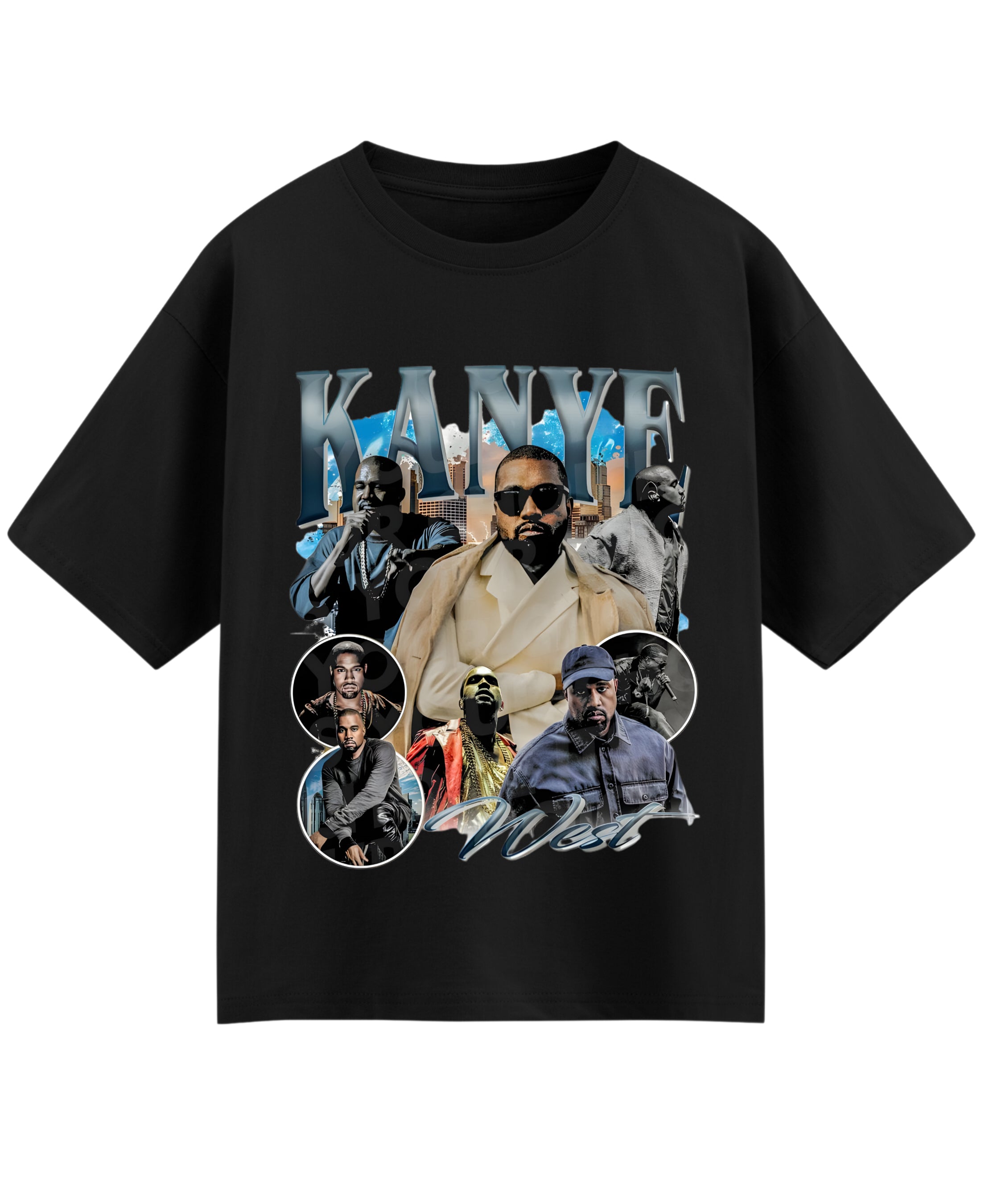 Black Oversized T-shirt Front Design